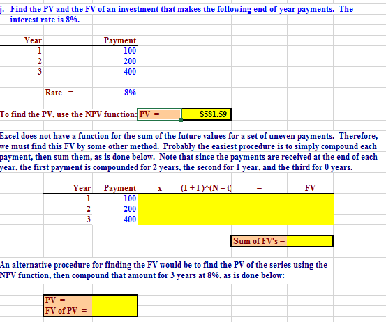 Solved fill in the yellow boxes and can you show me the | Chegg.com