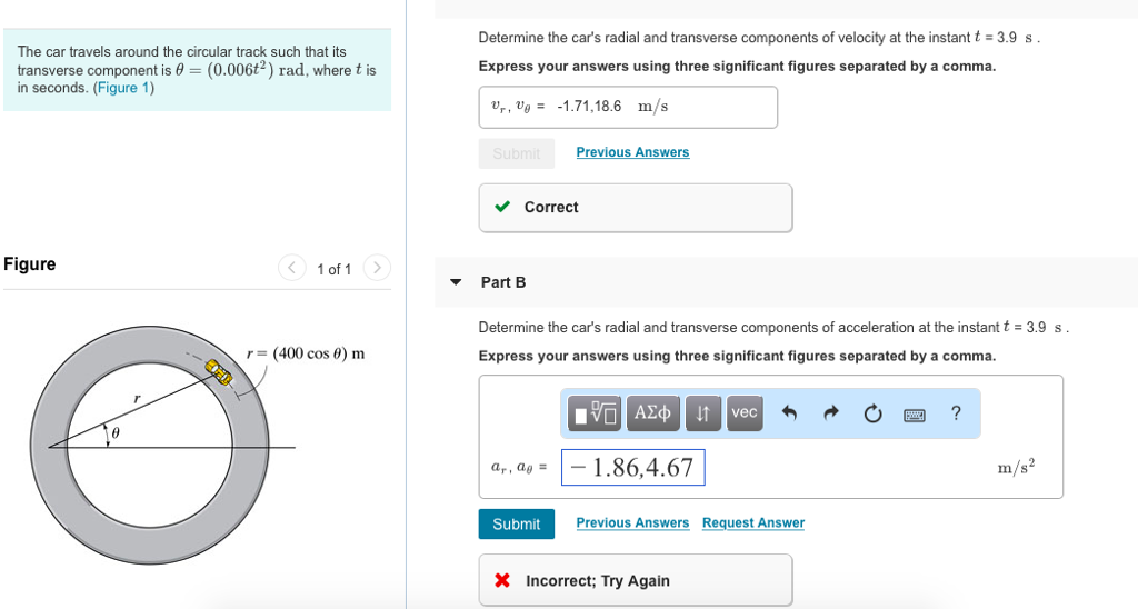 Solved Can you step by step show how to get acceleration | Chegg.com