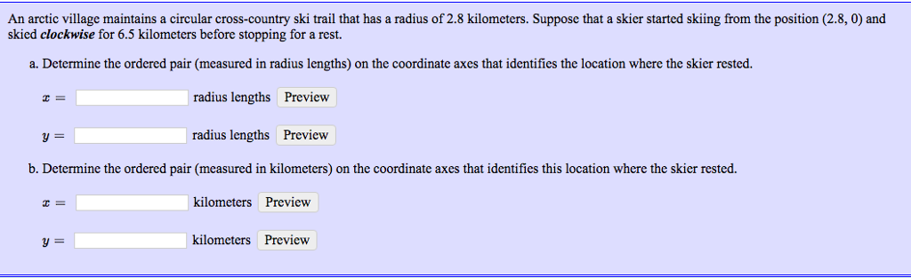 Solved An Arctic Village Maintains A Circular Cross Chegg