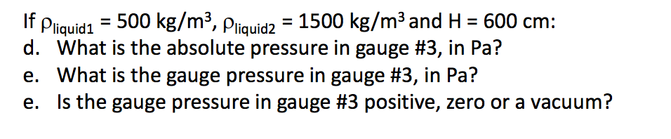 Solved 1. A pressurized water tank has an attached manometer | Chegg.com