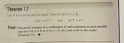 Solved B. 21. Prove Theorem 7.7. | Chegg.com