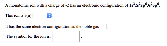 solved-a-monatomic-ion-with-a-charge-of-2-has-an-electronic-chegg