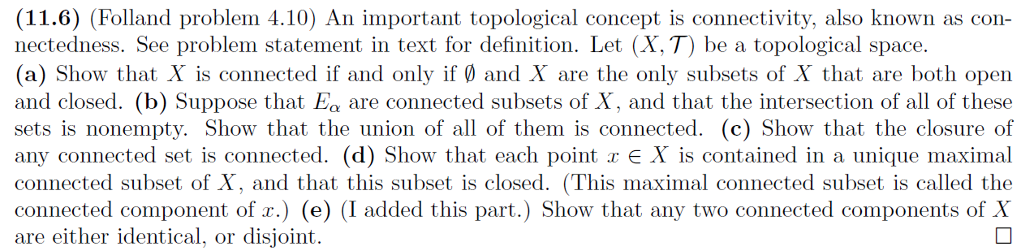 11.6 Real (mathematical) Analysis. Point Set 