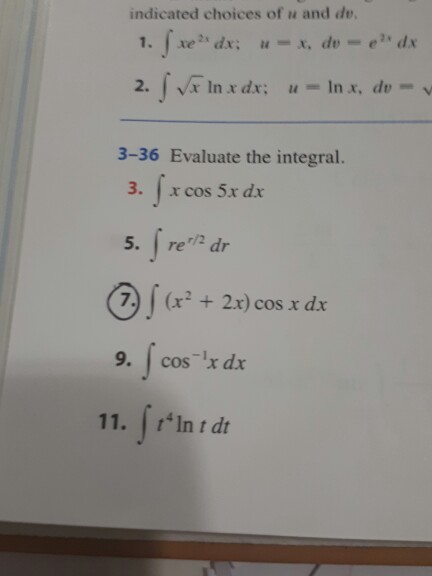 integral x 5 cos 2x dx