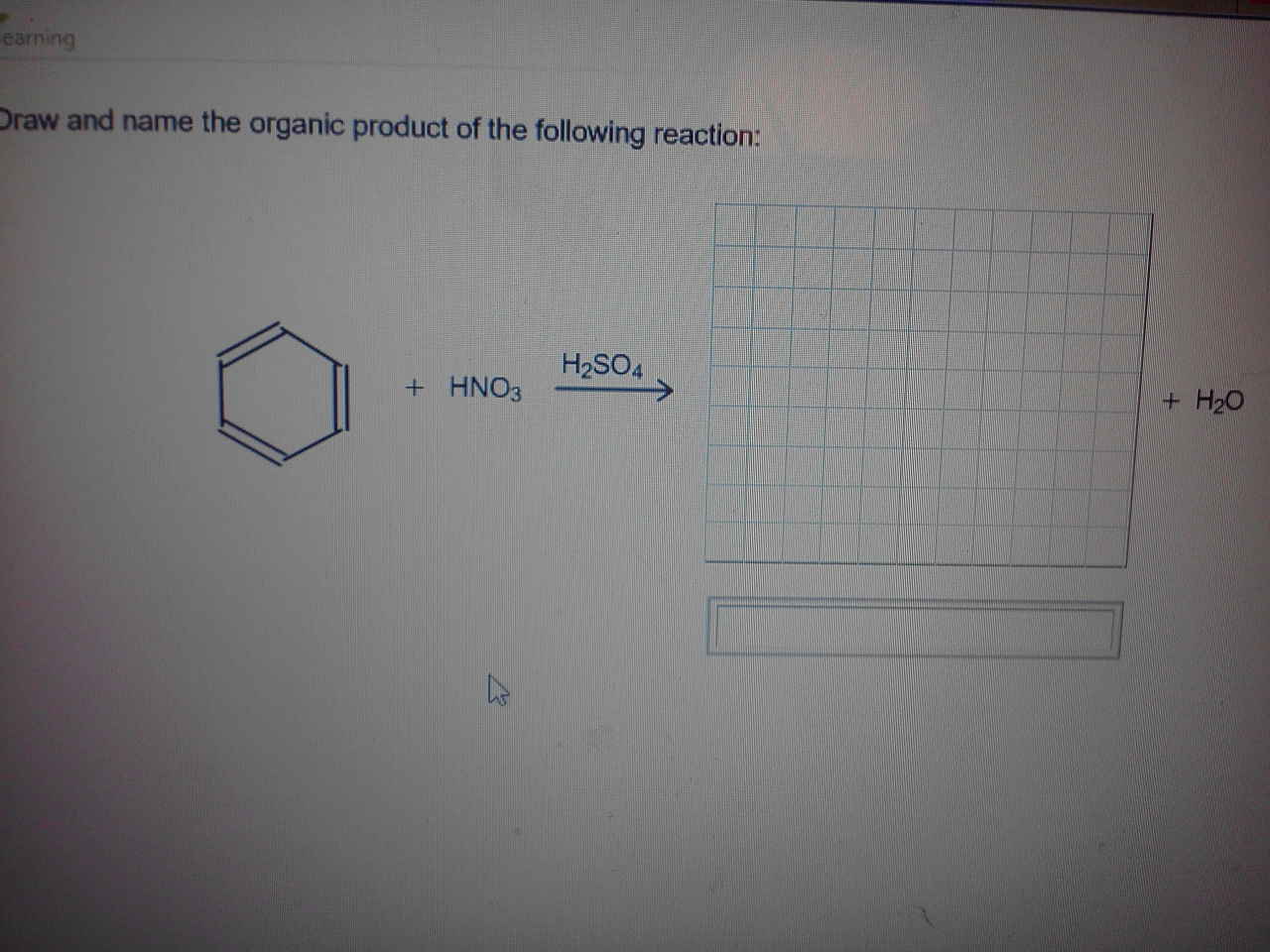 Solved Draw and name the organic product of the following