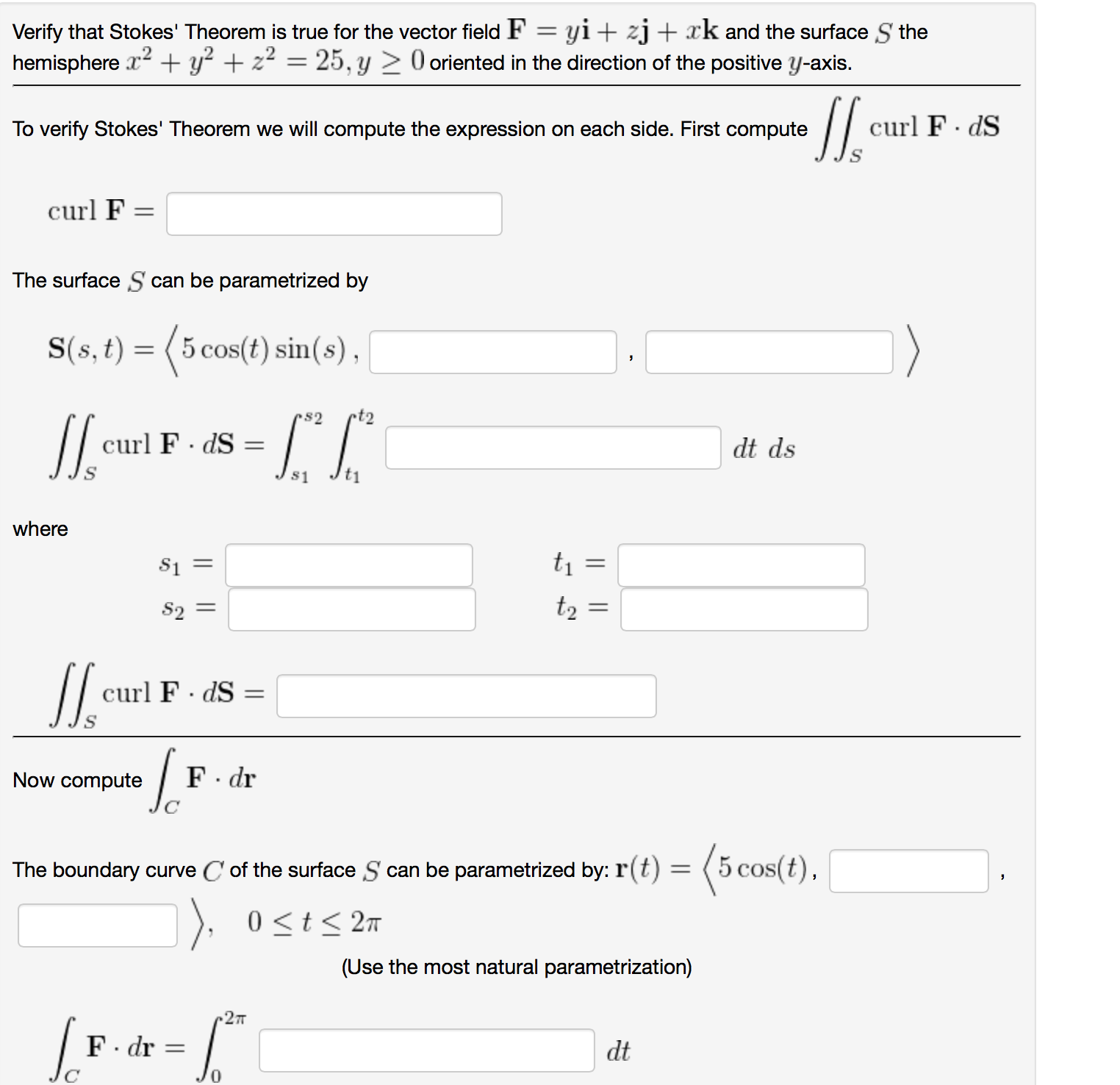 Solved Verify That Stokes Theorem Is True For The Vector 0702