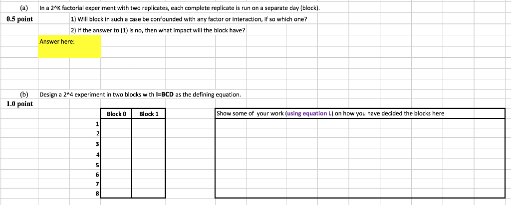 factorial experiment with replicates