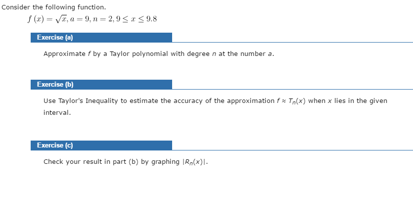 Solved Consider The Following Function F X Squareroot 4144