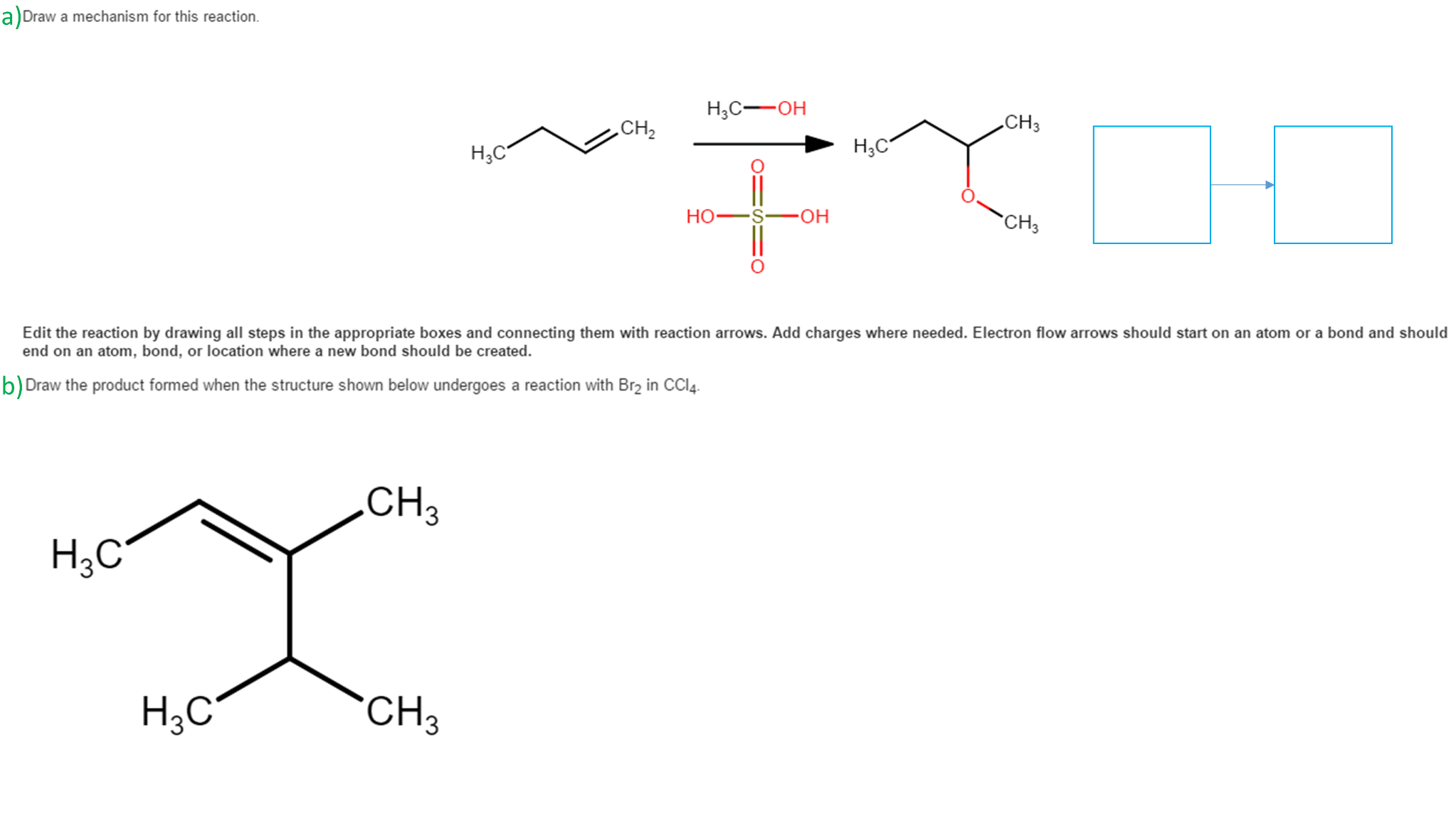 Solved Draw a mechanism for this reaction Edit the reaction | Chegg.com