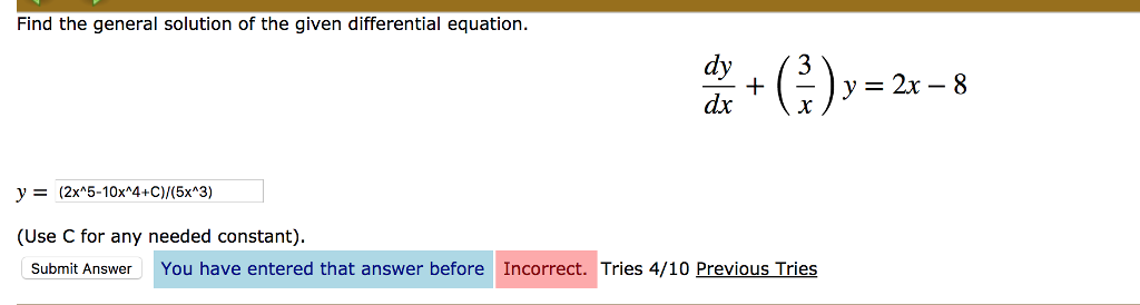 Solved Find the general solution of the given differential | Chegg.com