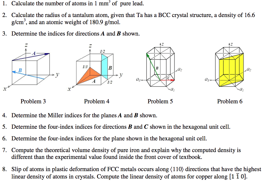 Solved Calculate the number of atoms in 1 mm of pure lead.