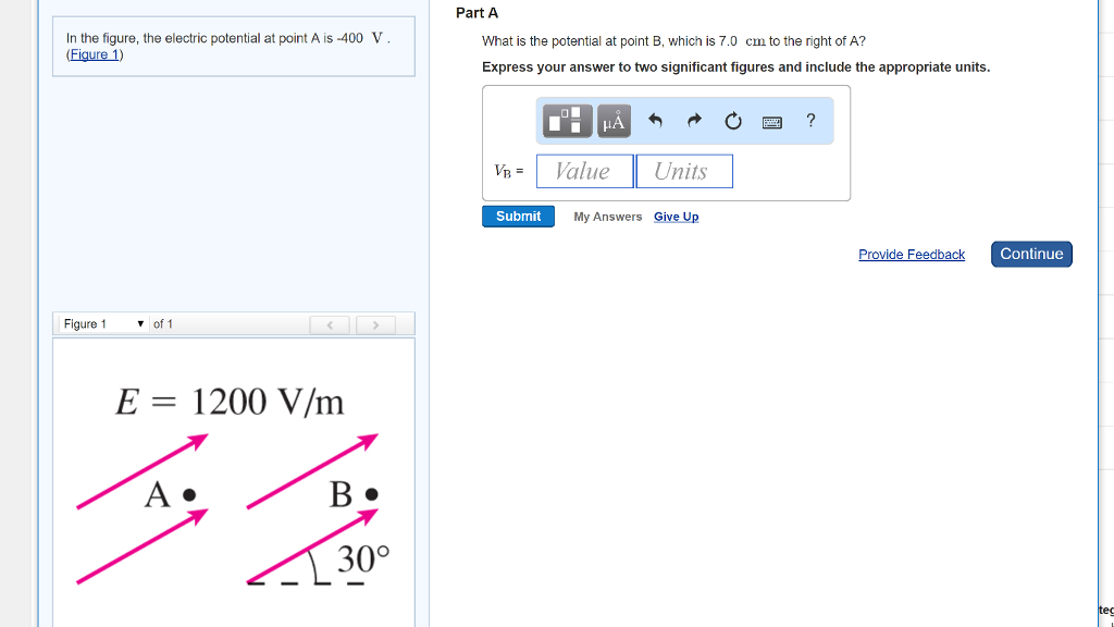 Solved In The Figure, The Electric Potential At Point A Is | Chegg.com