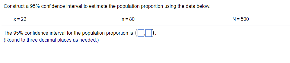 Solved Construct a 95% confidence interval to estimate the | Chegg.com
