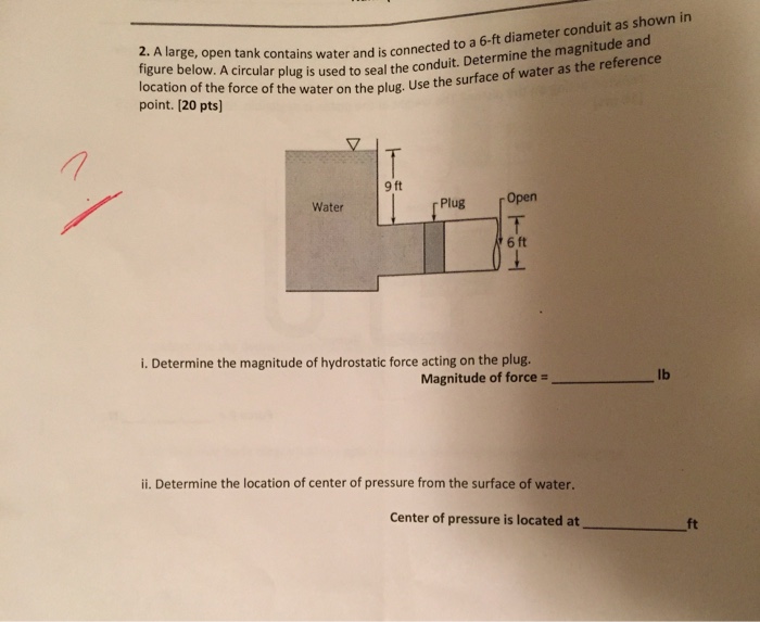 Solved A large open tank contains water and is connected to | Chegg.com