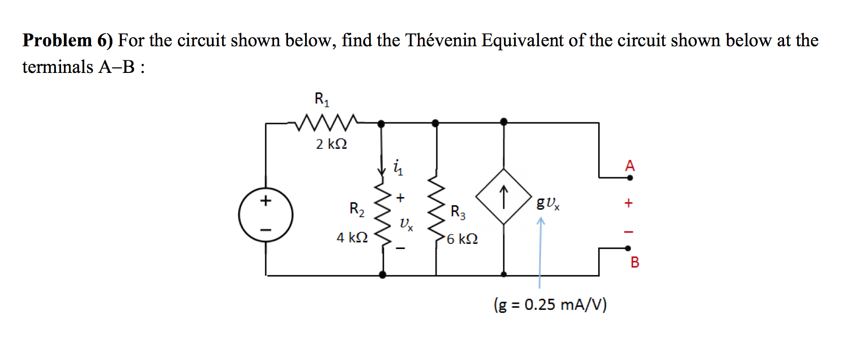 For The Circuit Shown Below Find The Thevenin Chegg