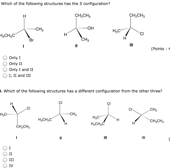 Solved Which of the following structures has a different | Chegg.com