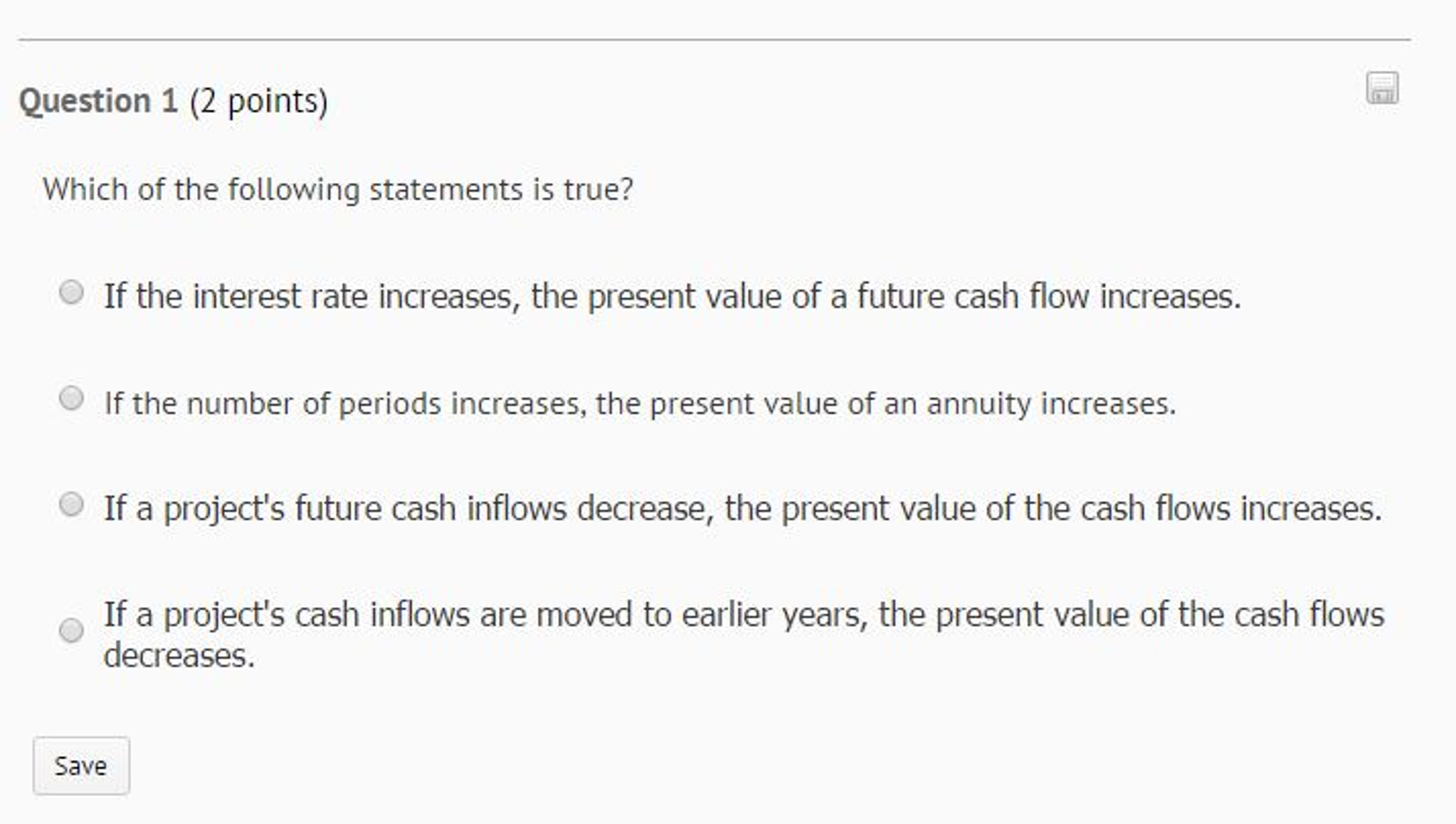 Solved Which of the following statements is true? If the | Chegg.com