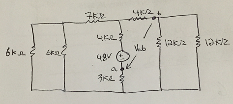 Solved Find Vab in the following circuit. | Chegg.com