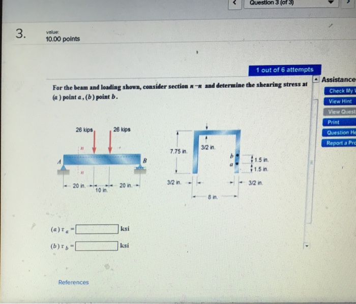 Solved For The Beam And Loading Shown, Consider Section N -n | Chegg.com