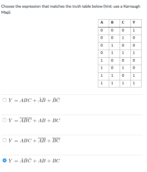 Solved Choose the correct expression for the following | Chegg.com