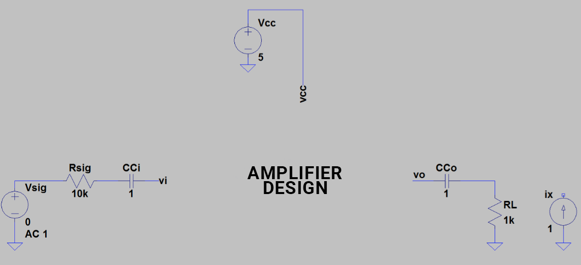 Solved Design a single-transistor amplifier to supply a load Circuit Diagram