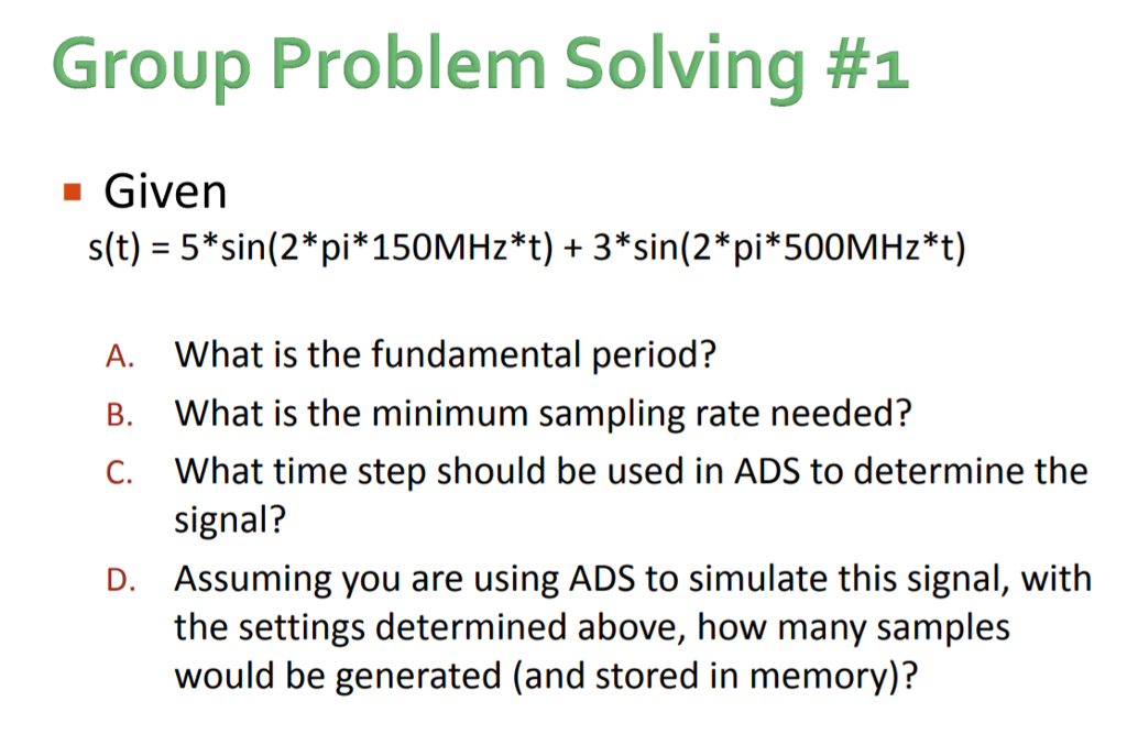 Solved Group Problem Solving #1 Given s(t) = | Chegg.com