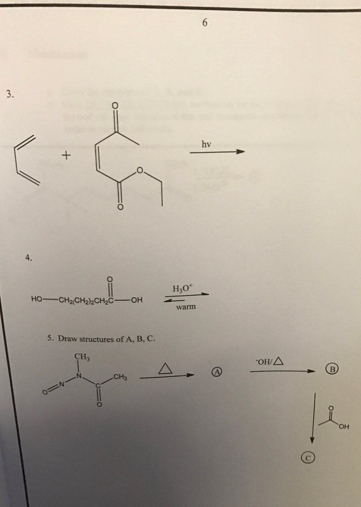 Solved Draw structures of A, B, C. | Chegg.com