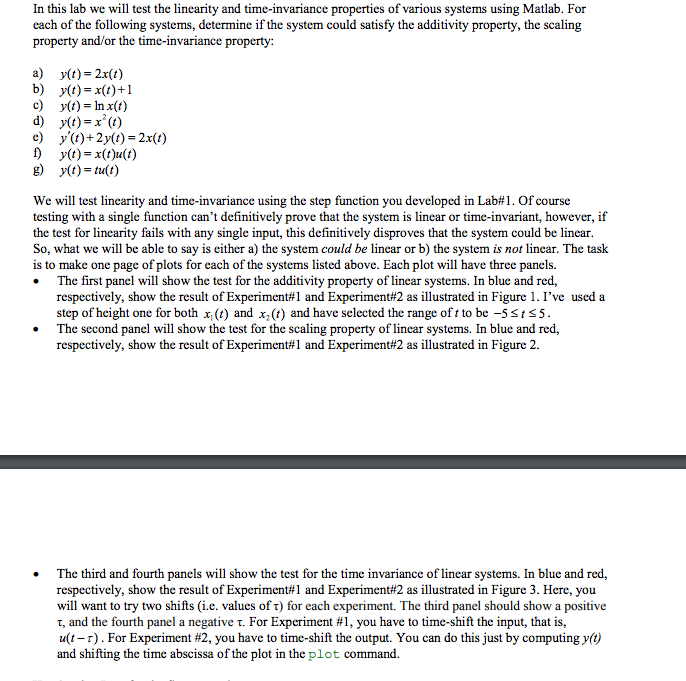Solved In this lab we will test the linearity and | Chegg.com