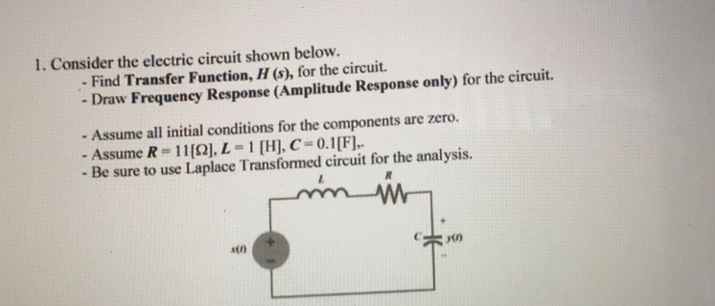 Solved 1. Consider the electric circuit shown below. - Find | Chegg.com