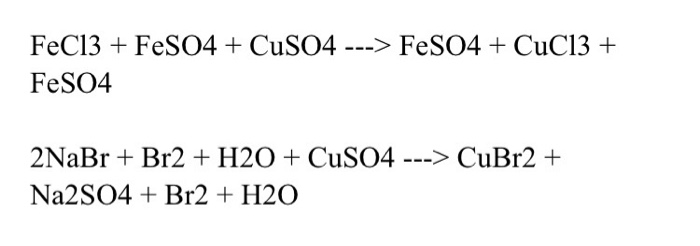 Реакция nabr h2o