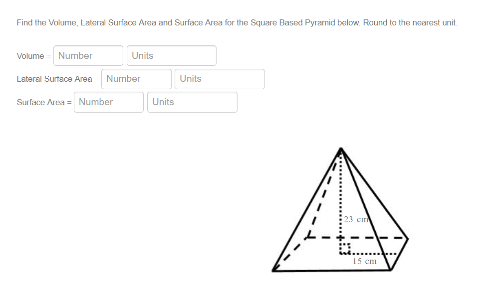 How To Find The Lateral Surface Area Of A Pyramid Volume Of A Triangular Pyramid Formula