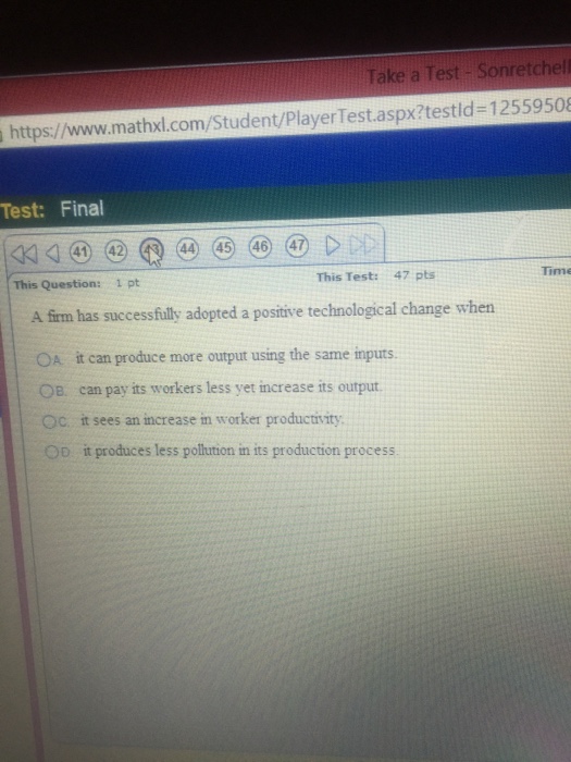 Solved A firm has successfully adopted a positive | Chegg.com