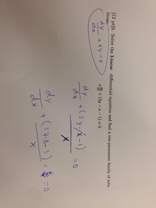 Solved Solve the Linear differential equation and find a | Chegg.com