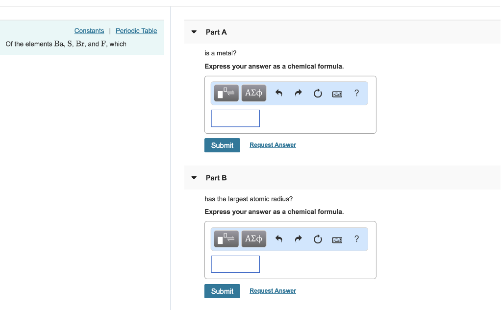 Solved Constants | Periodic Table Part A Of the elements | Chegg.com