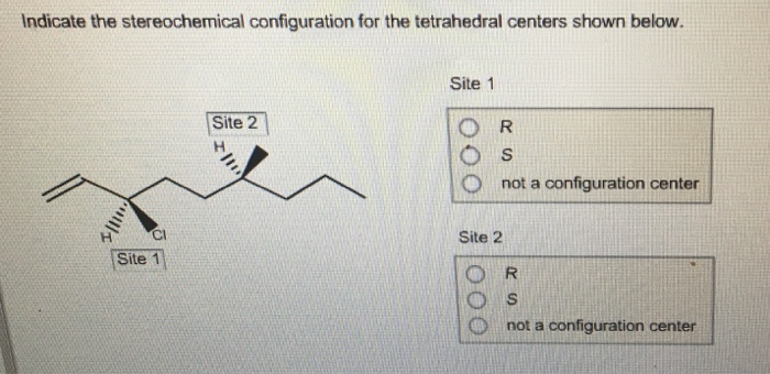 Solved Indicate the stereochemical configuration for the | Chegg.com