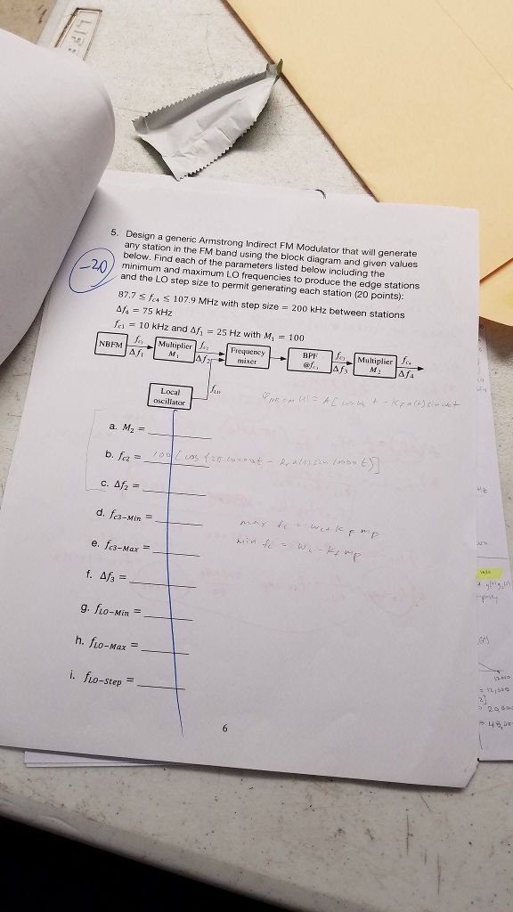 Solved Design A Generic Armstrong Indirect FM Modulator That | Chegg.com
