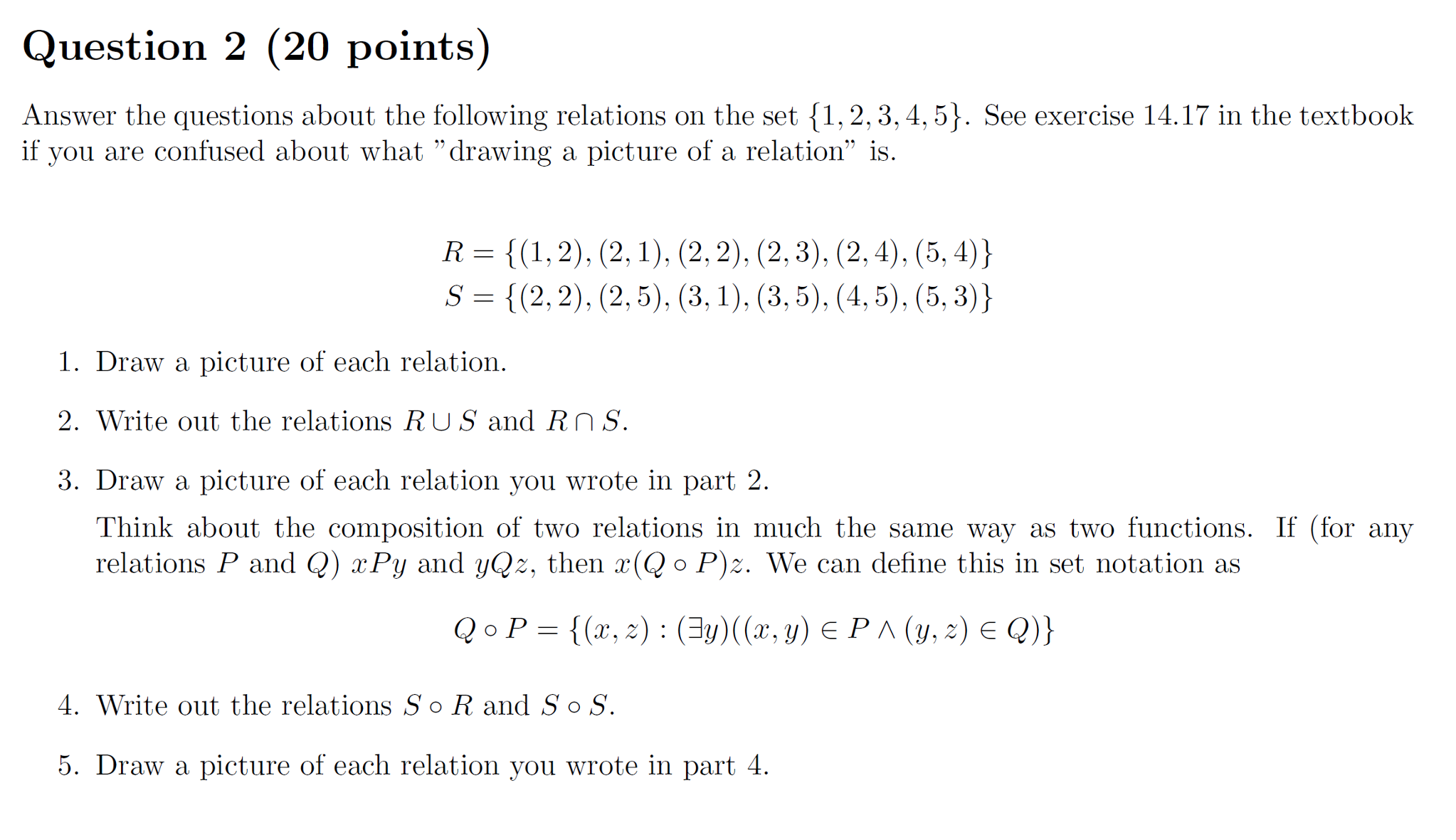 It's a discrete math problem and I'm confused about | Chegg.com