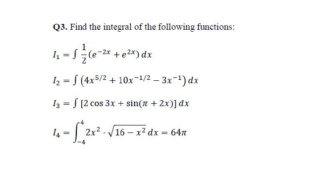 Find on sale the integral