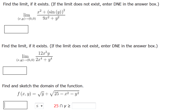 Solved Find The Limit If It Exists If The Limit Does Not