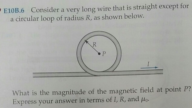 Solved Consider a very long wire that is straight except for | Chegg.com
