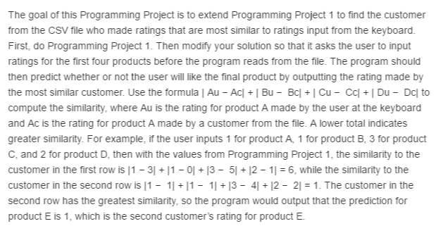 Solved The goal of this Programming Project is to extend | Chegg.com