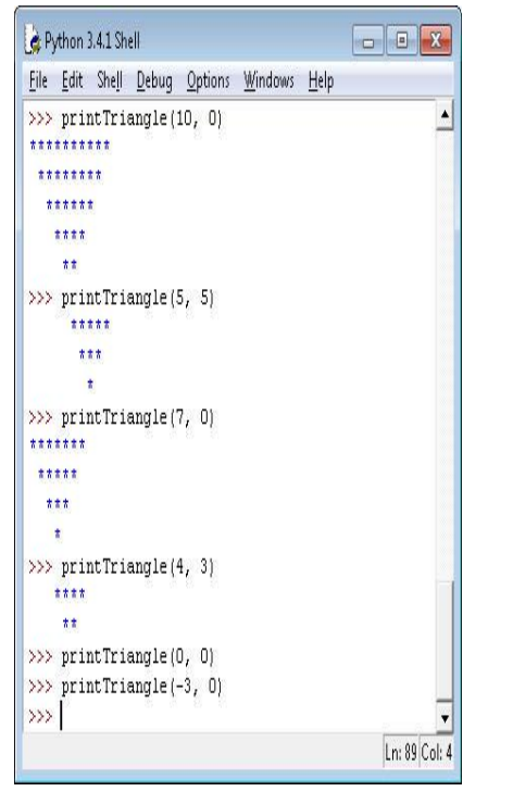 Как нарисовать треугольник в python