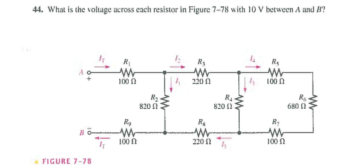 Solved What is the voltage across each resistor in Figure