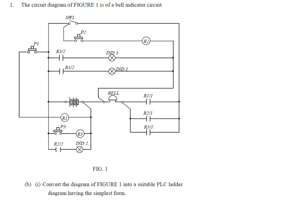 Solved The circuit diagram of FIGURE 1 is of a bell | Chegg.com