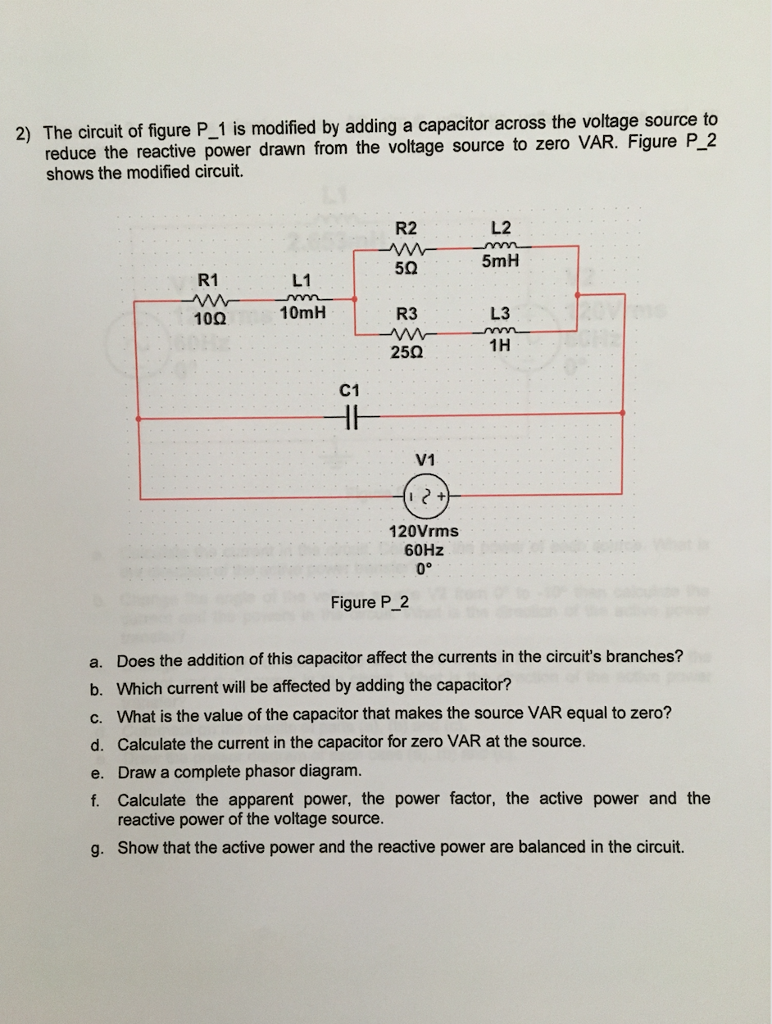 Solved The circuit of figure P_1 is modified by adding a | Chegg.com