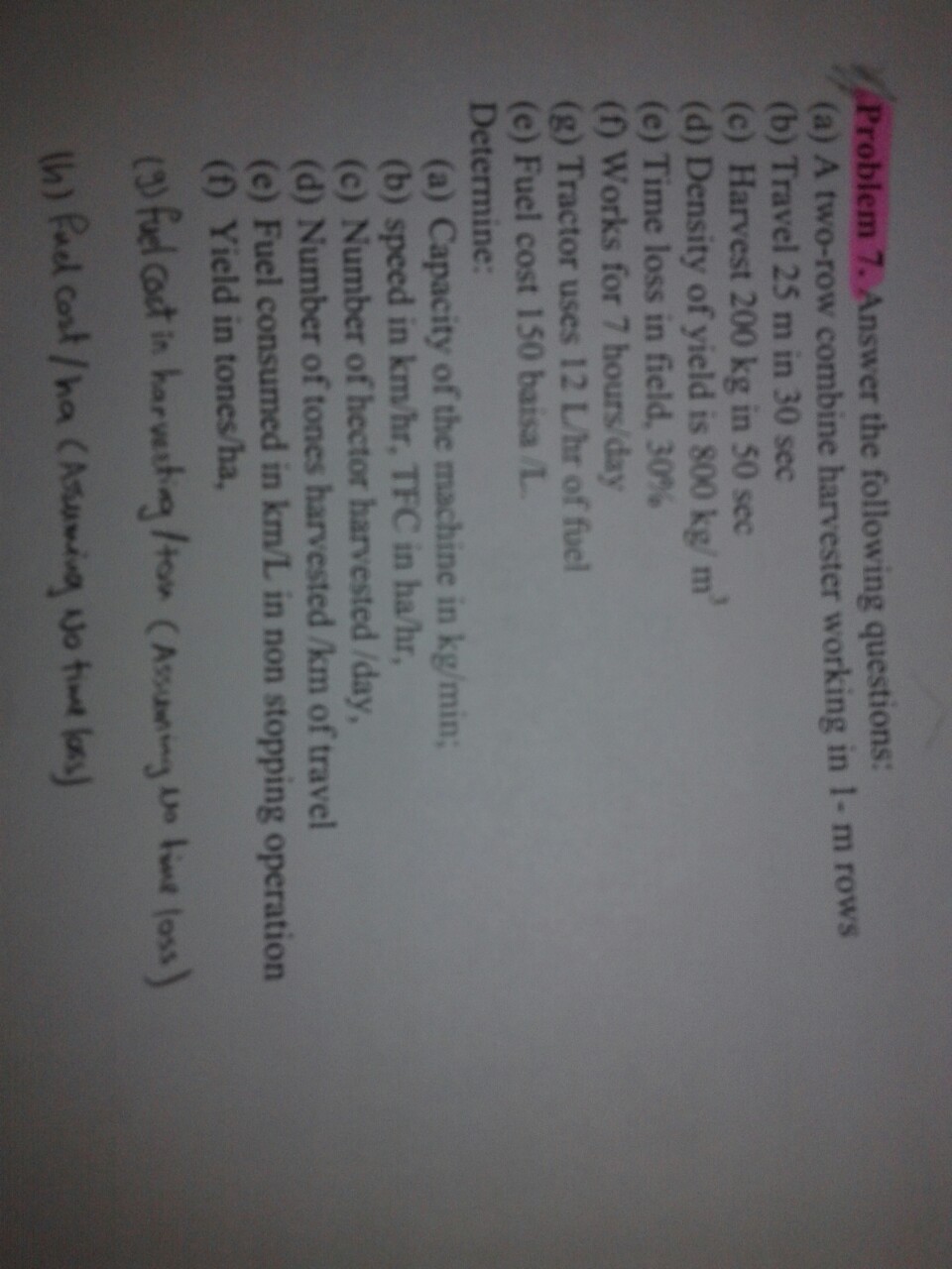 Solved Problem 7. Answer the following questions: (a) A | Chegg.com