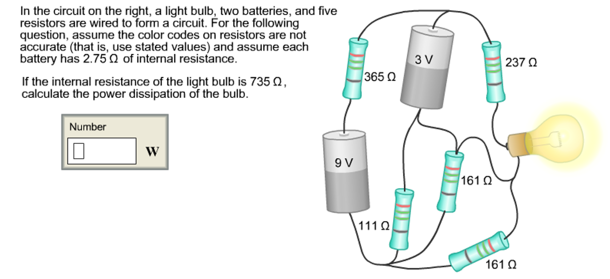 Solved In the circuit on the right,a light bulb,two