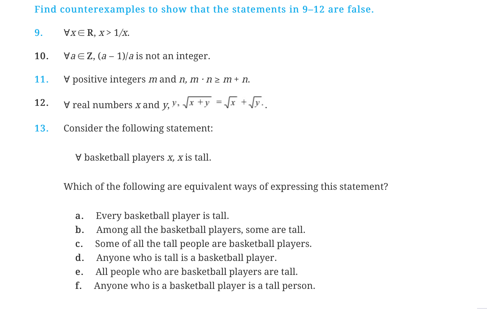 solved-find-counterexamples-to-show-that-the-statements-in-chegg