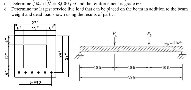 Solved Need help with part D of this concrete design | Chegg.com