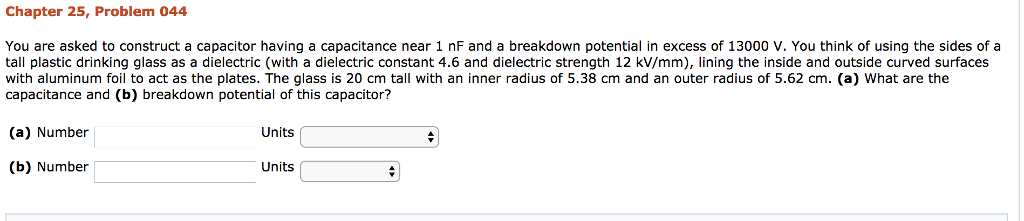 Solved Chapter 25, Problem 044 You are asked to construct a | Chegg.com